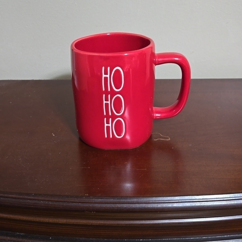 Rae Dunn Red Ho Ho Ho Coffee Mug